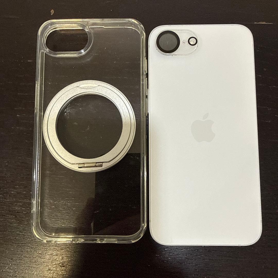 Apple iPhone16e ホワイト 本体とケース付き