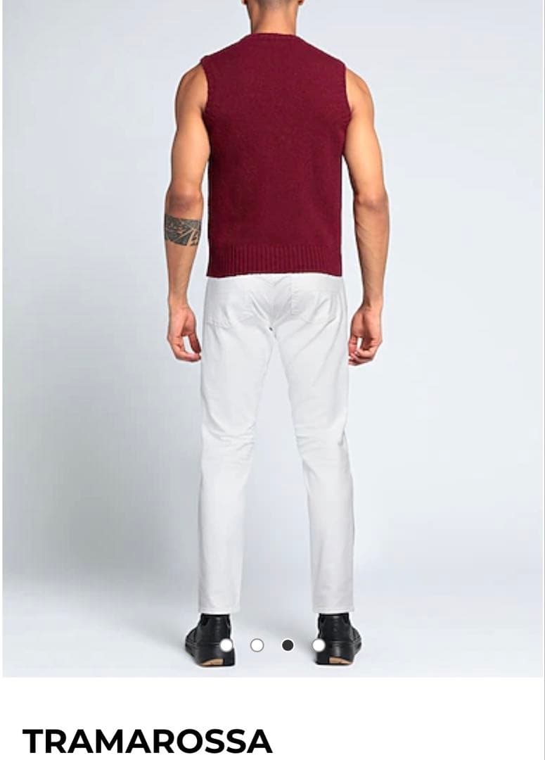 TRAMAROSSA ホワイトデニム　34