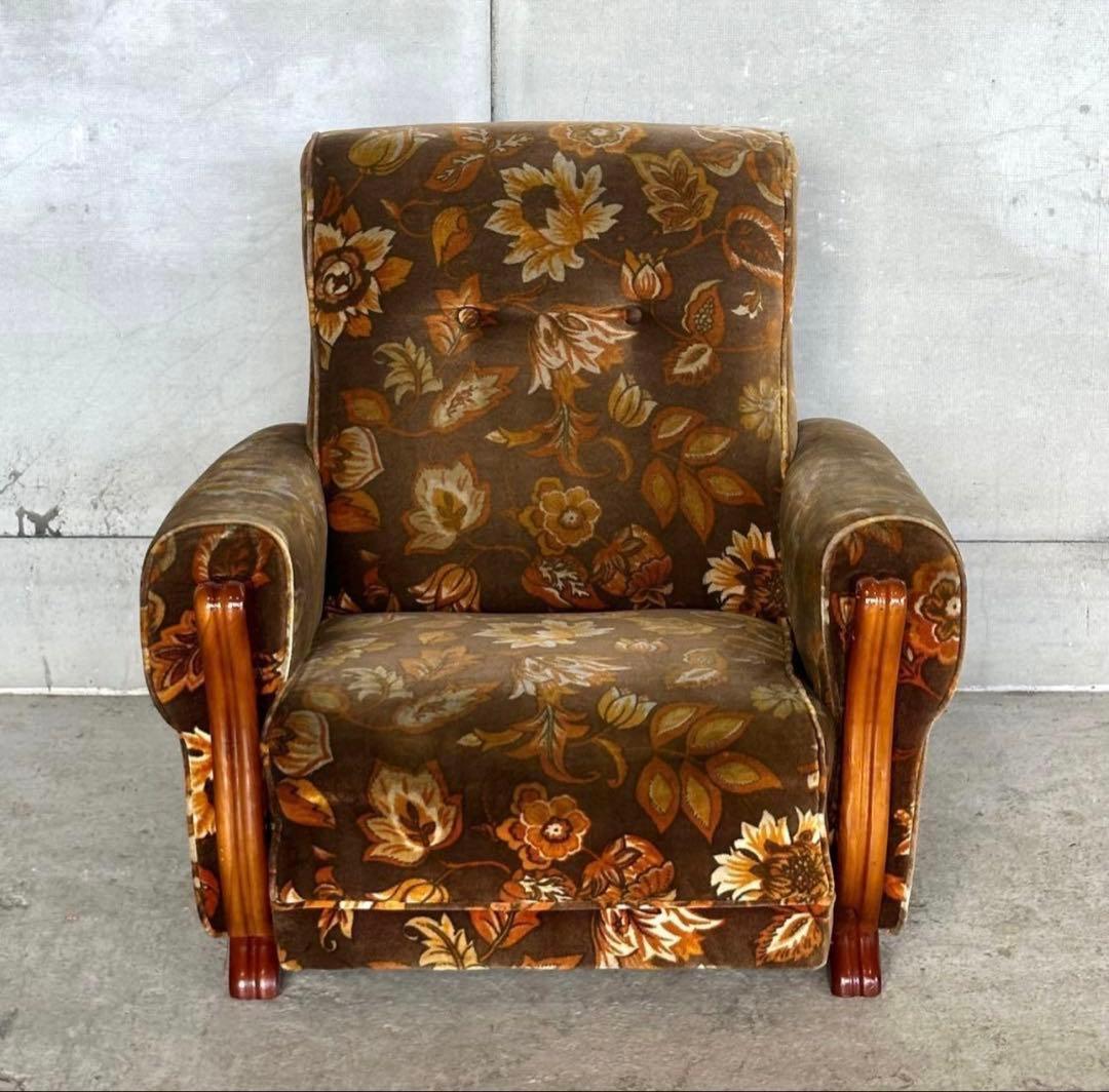 ꧁✿✿✿꧂金華山 ヴィンテージ 70s ミッドセンチュリー ソファ　サンフェード