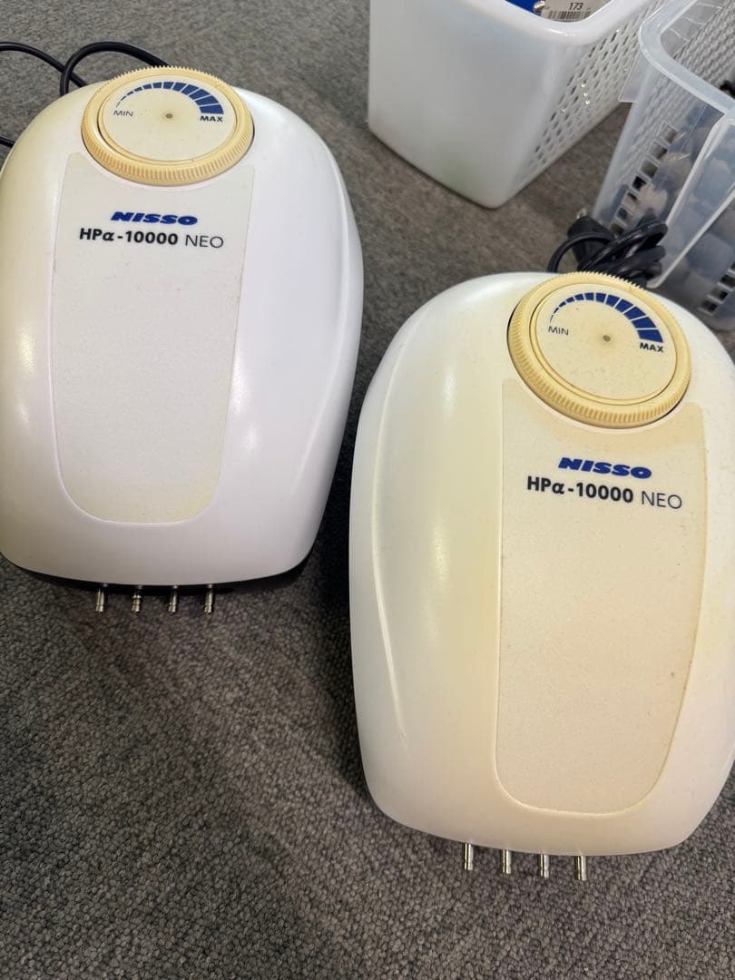 【メダカ業務用】NISSO HPα-10000 NEO エアポンプ 2台セット