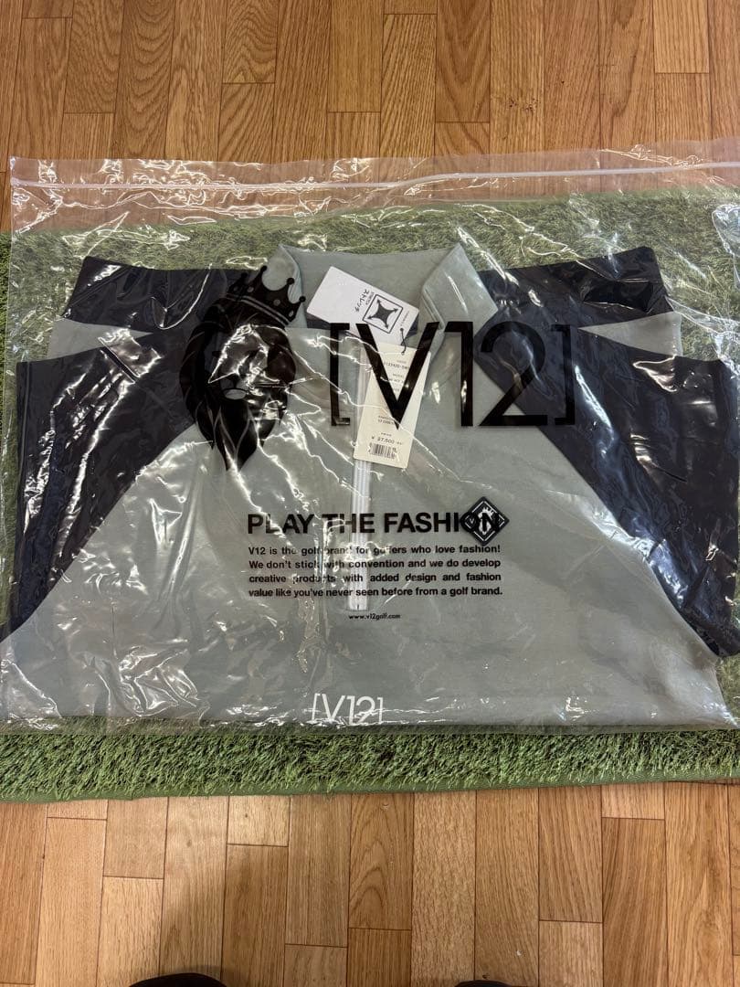 新品正規品【V12/XL】ダンボールニットハーフジップウェアジャケットスウェット