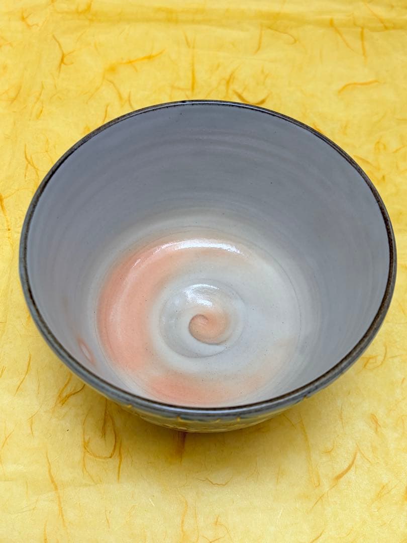 抹茶茶碗 桃の節句 雛祭り 橋本紫雲 乾山写 共箱付 陶歴栞付 茶道具 裏千家