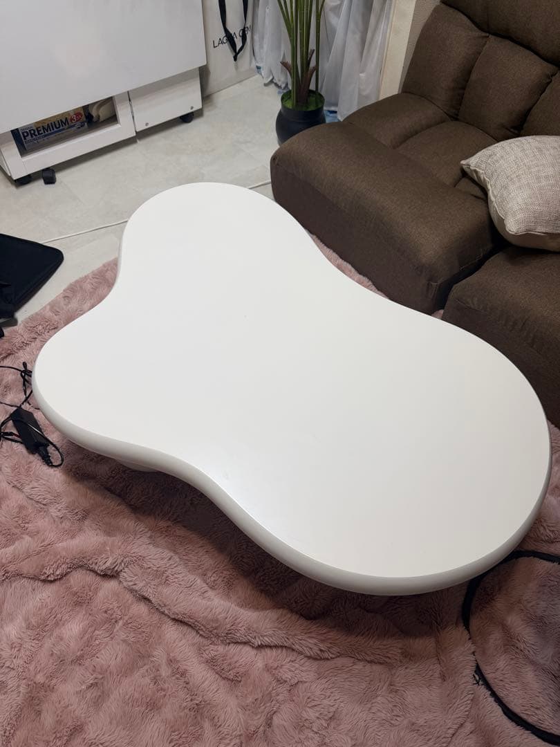 ローテーブル丸 センターテーブル 丸　雲の形