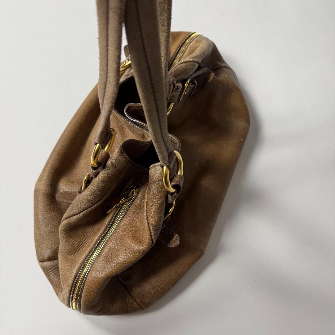 バッグ 90s Prada archive leather hand bag