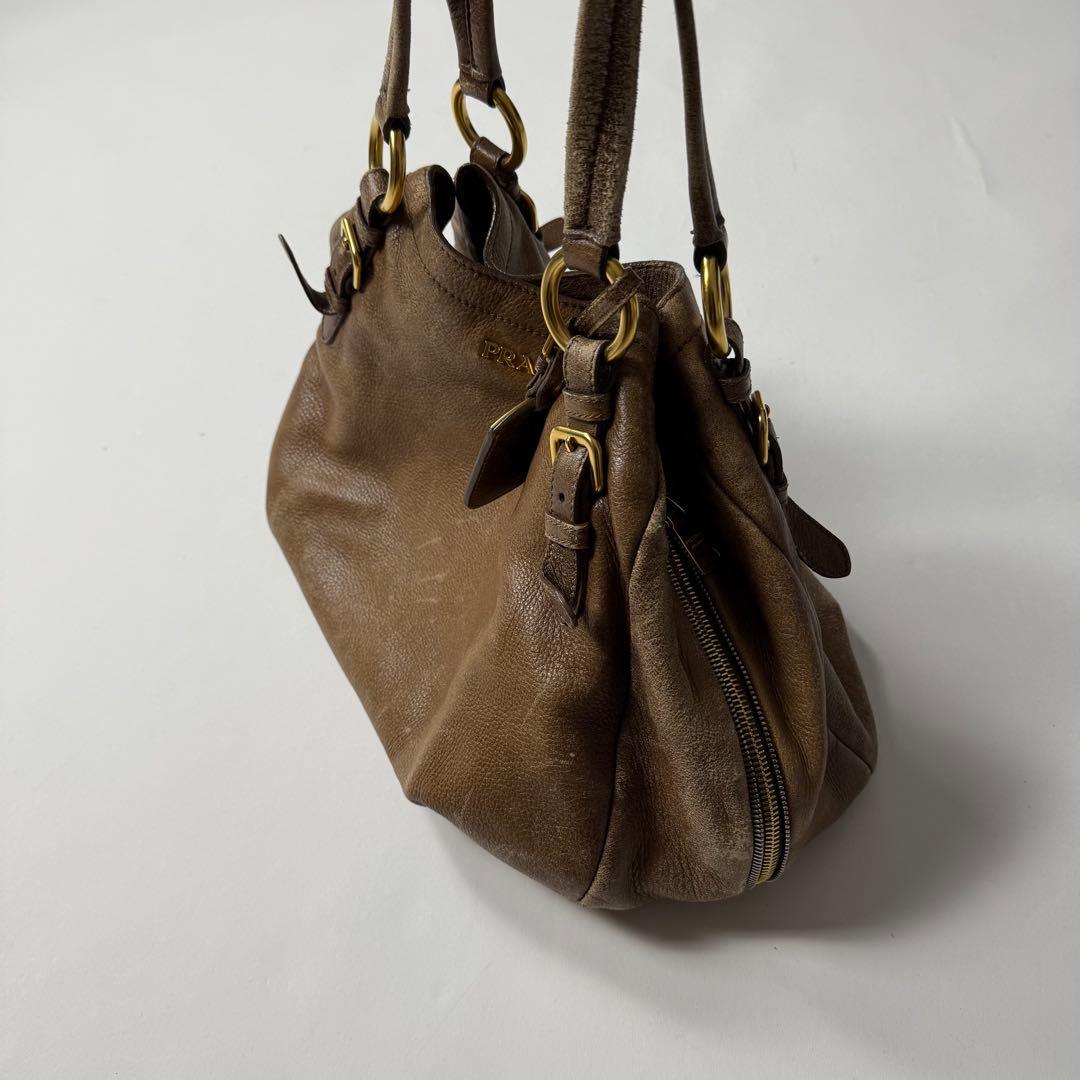 バッグ 90s Prada archive leather hand bag