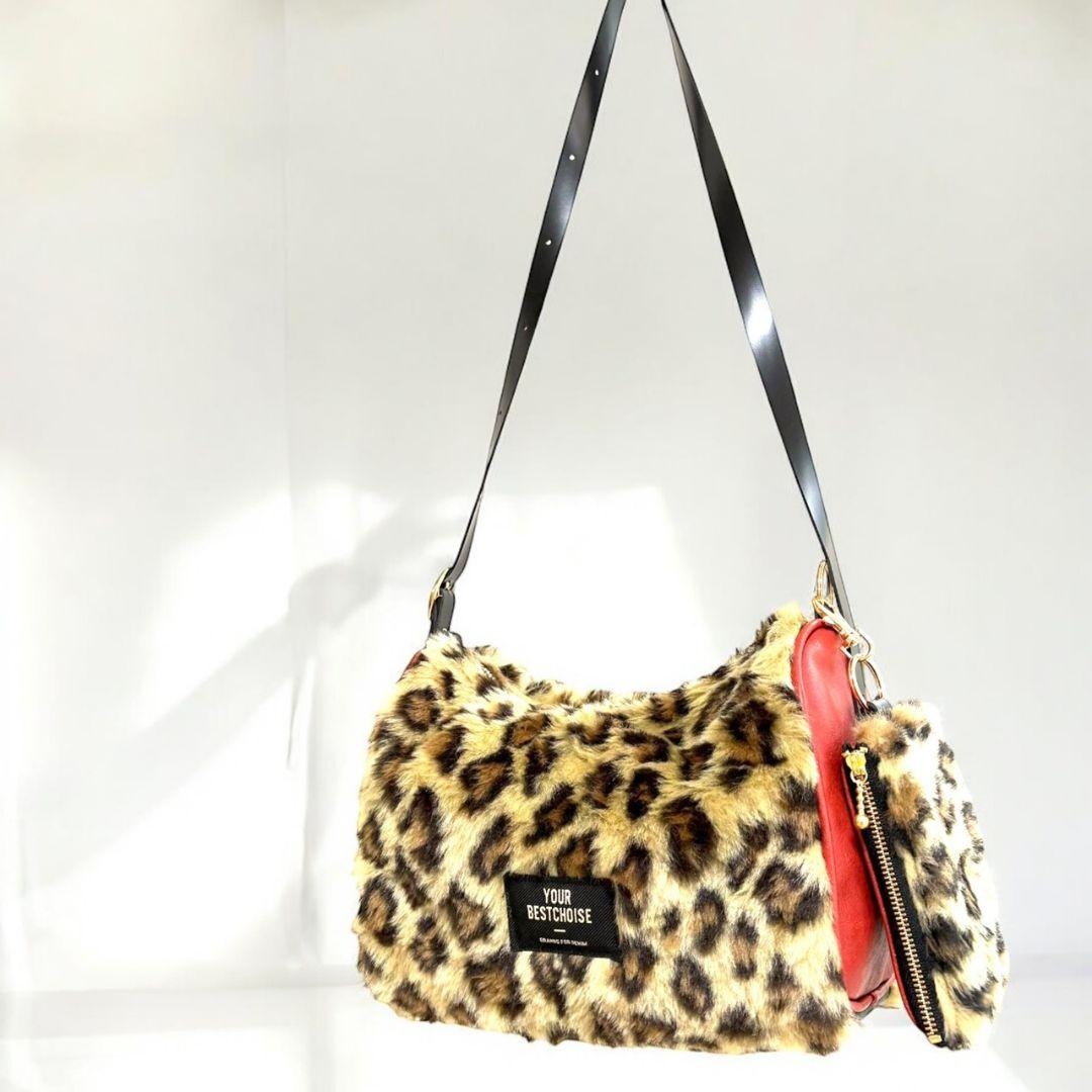 Accent Bag／reopa fur × red