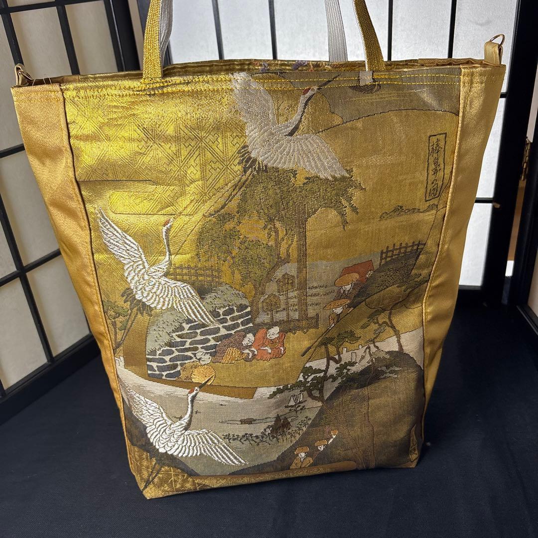 帯リメイクバック、ハンドメイドバック、さえ