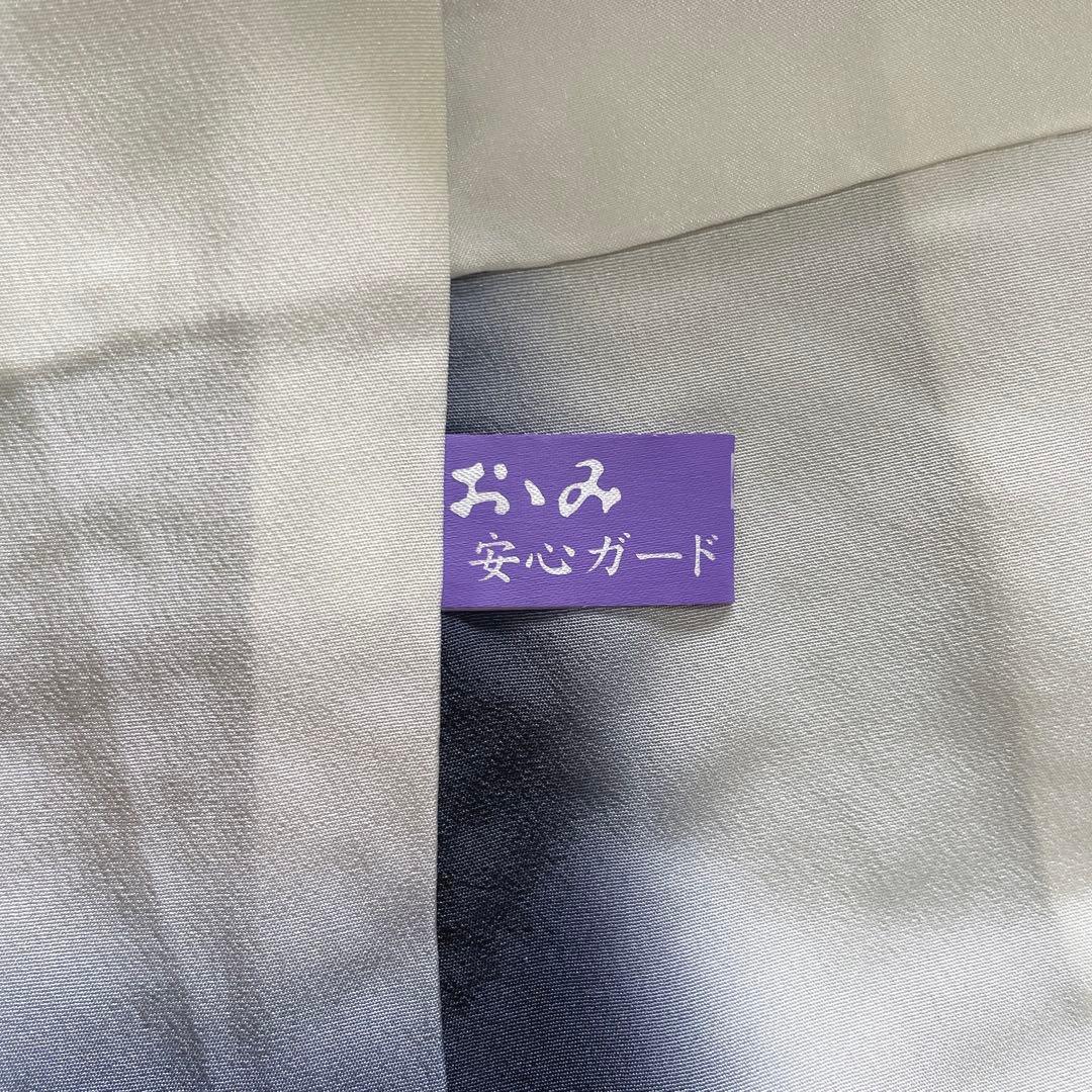 訪問着　フルセット　薔薇　月夜　黒地　金彩加工　おおみ安心ガード加工　着物　Q5