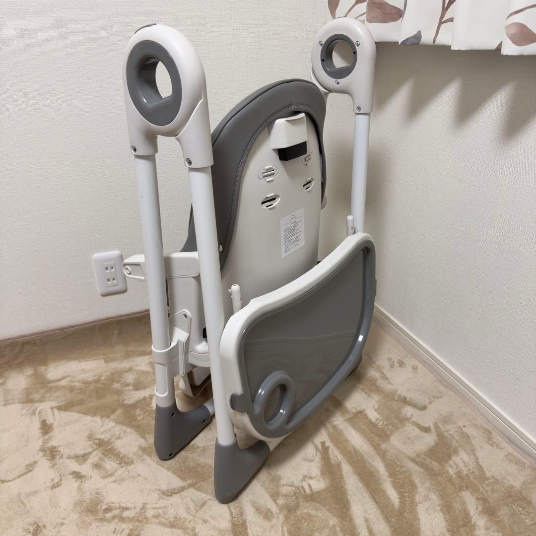 SMORbi ハイ&ローのびのびマルチチェア　折りたたみ グレー