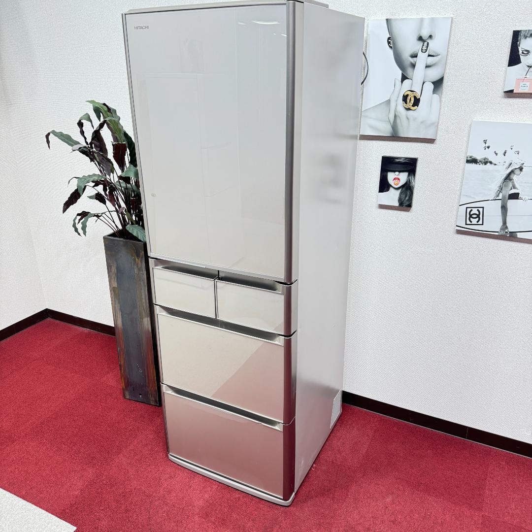 23区送料無料　美品日立5ドア冷蔵庫　2015年製415L　洗浄/除菌済み