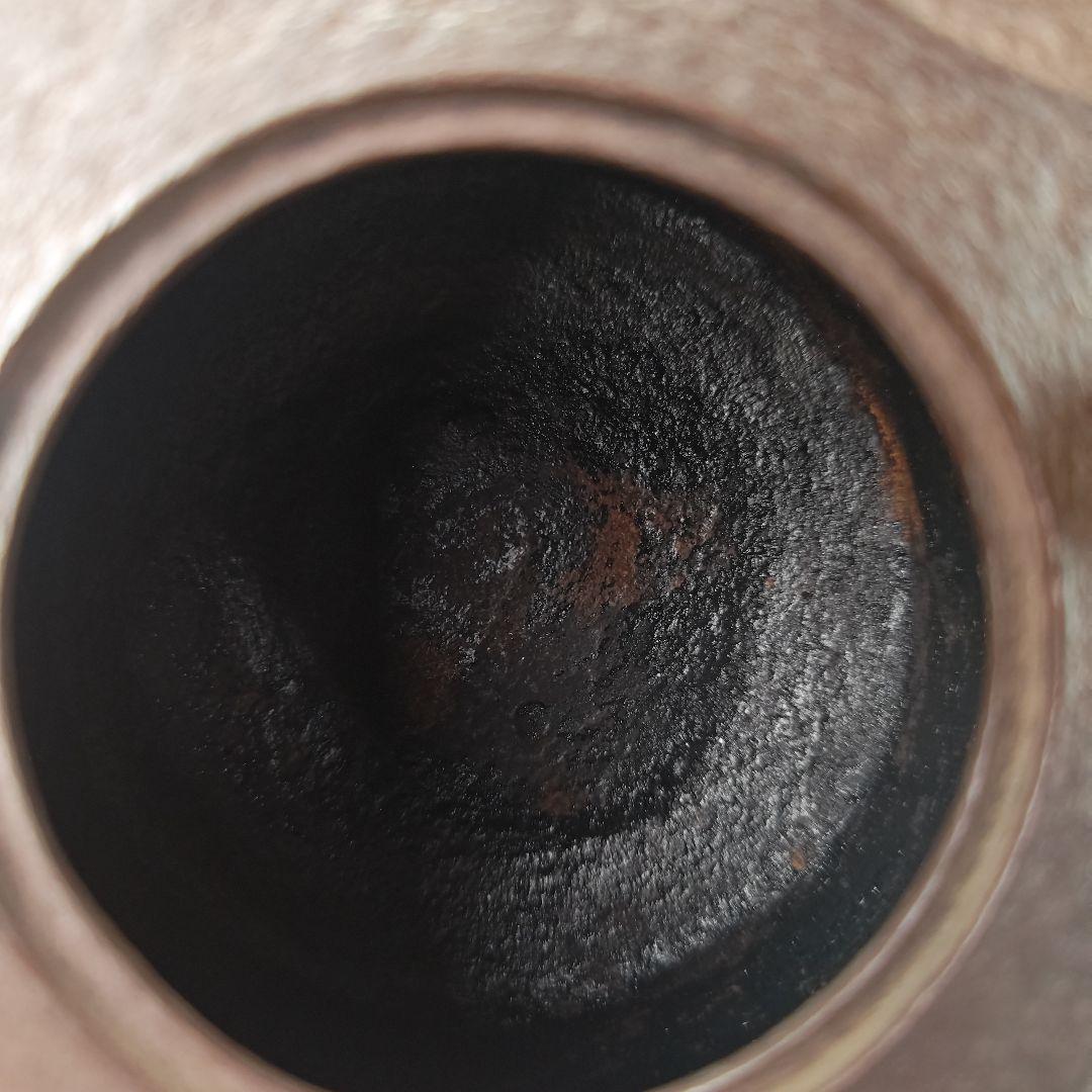 ウ318 銚子『釜師　須藤浄義造』『七宝　銚子　共箱　鉄製』茶道具