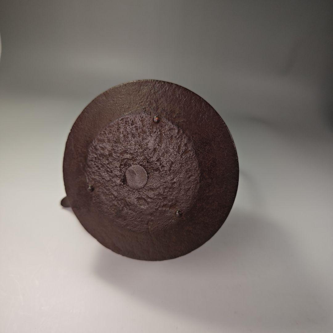 ウ318 銚子『釜師　須藤浄義造』『七宝　銚子　共箱　鉄製』茶道具