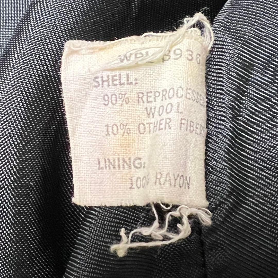 断*中様 60sビンテージ デロングDeLong 筆記体タグ ブラックスタジャン