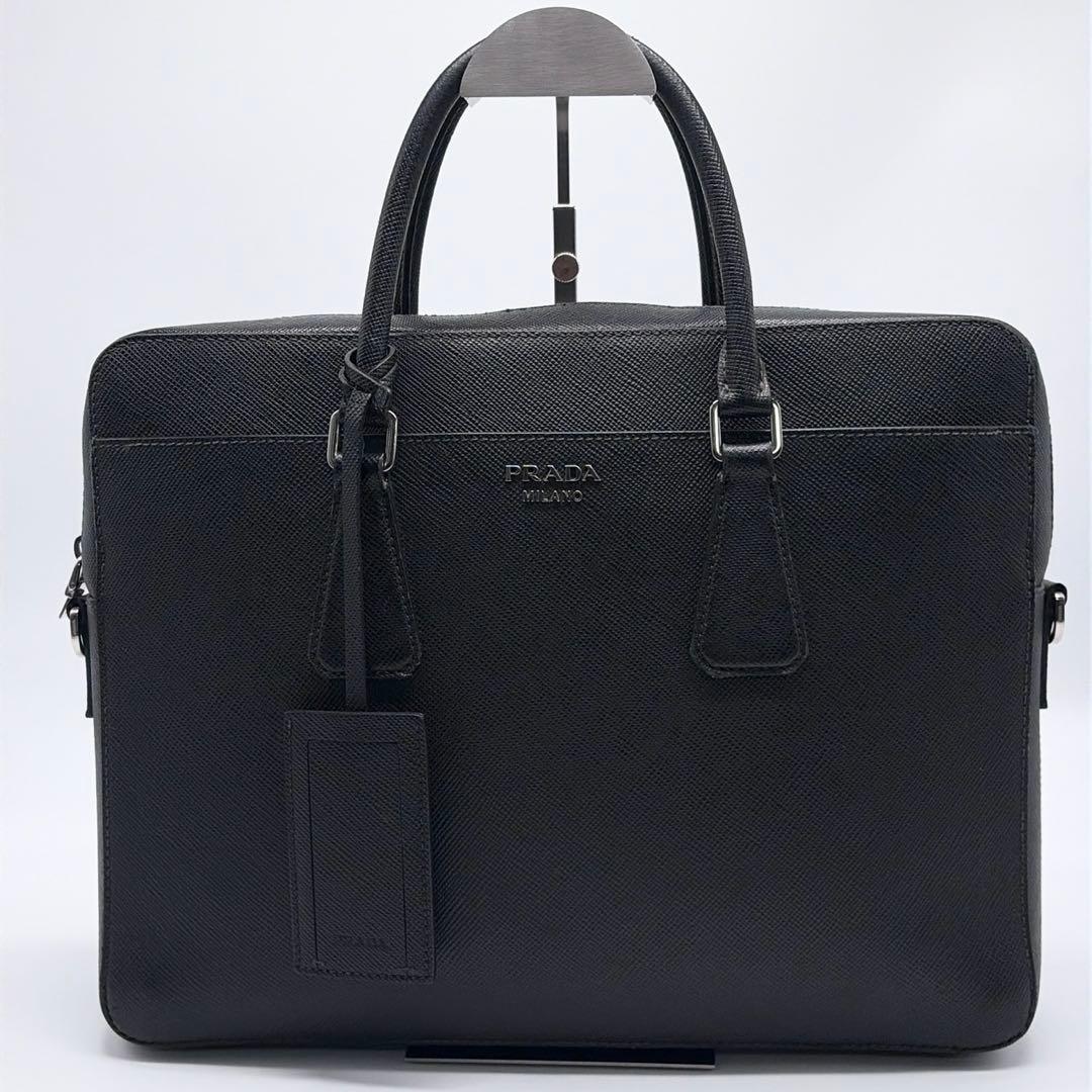 PRADA サフィアーノ キュイール 2WAY ブリーフケース ビジネスバッグ