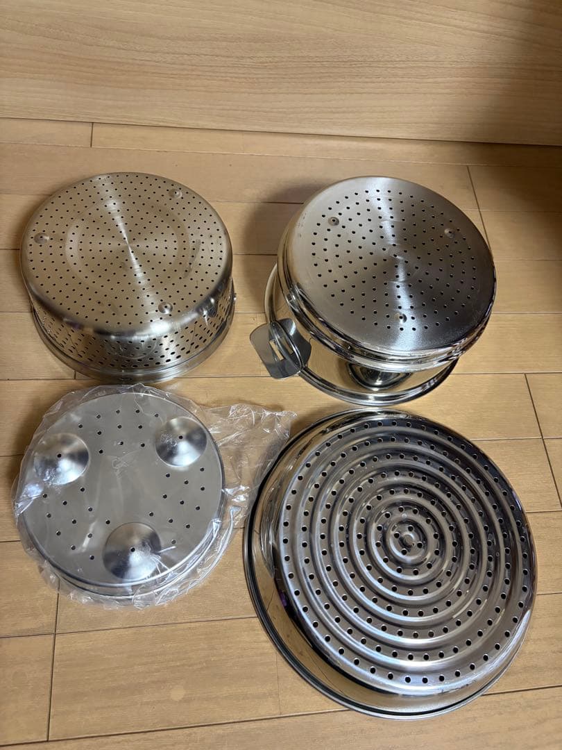 【美品/中古品】CRISTELステンレス鍋24cm&フライパン