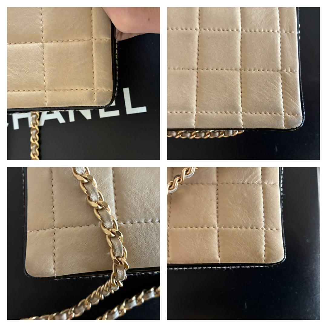 早い者勝ち♡CHANEL チョコバー　バイカラー　ラムスキン チェーンバッグ