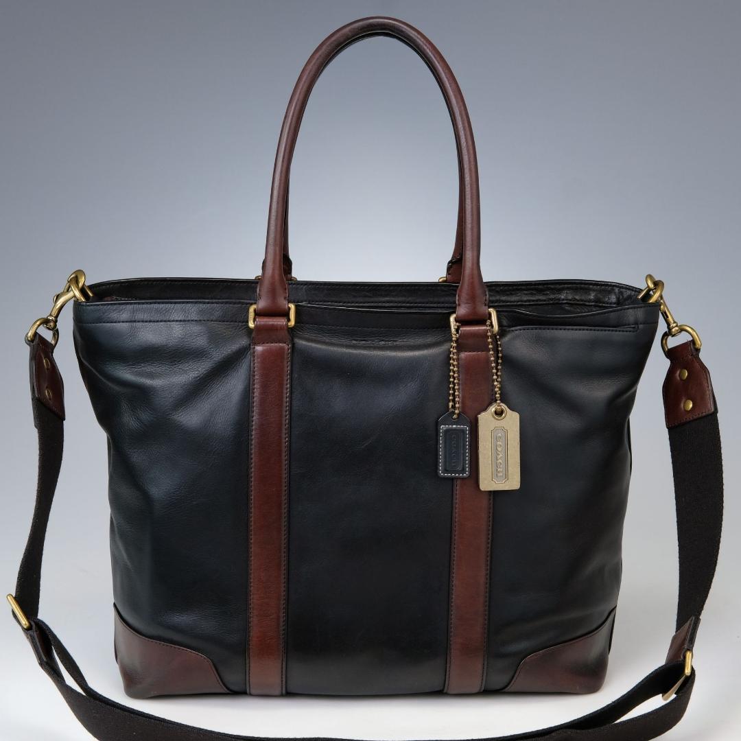 COACH レキシントン メトロポリタン ビジネスバッグ 2way ブラック 茶