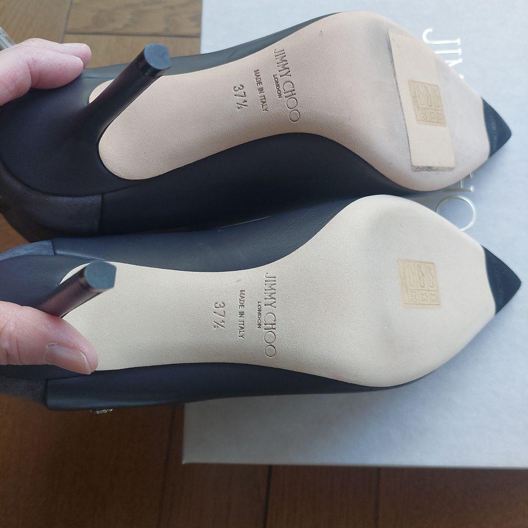 JIMMY CHOO⭐グレー ポインテッドトゥ新品未使用24,5cm