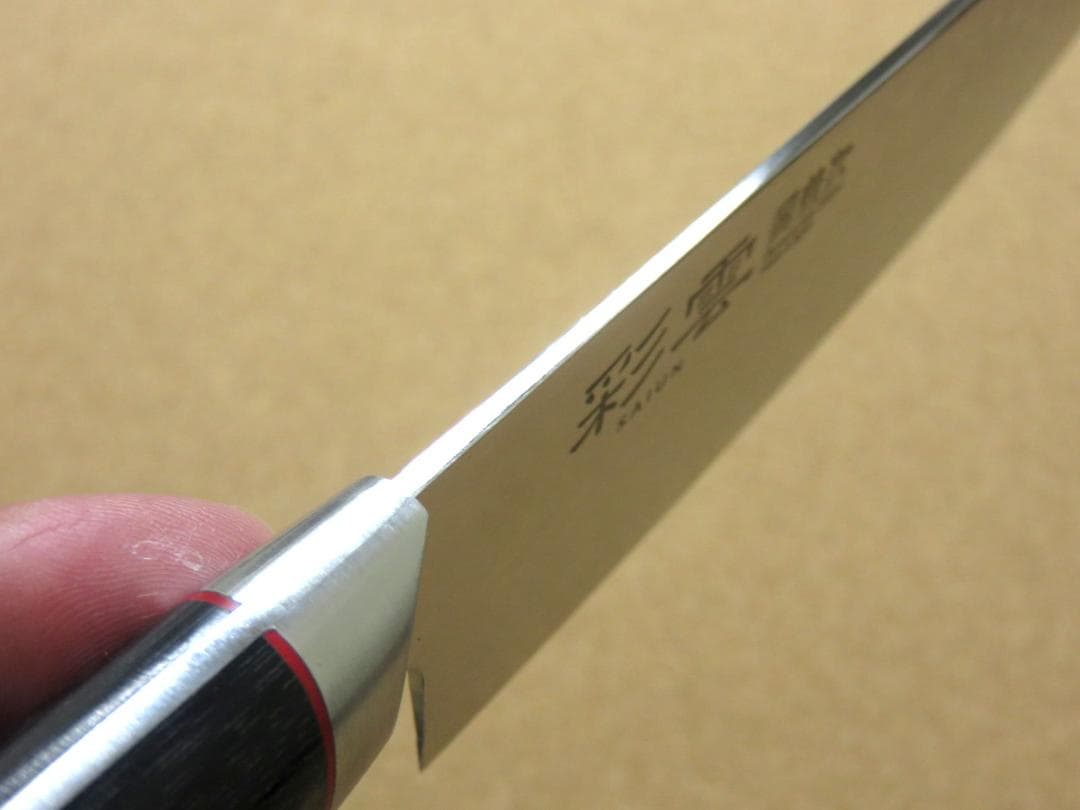 関の刃物 三徳包丁 170mm 彩雲 VG10 33層 ダマスカス 両刃万能包丁