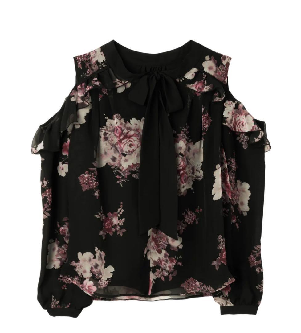 トップス her lip to Isaline Bow-Tie Floral Blouse