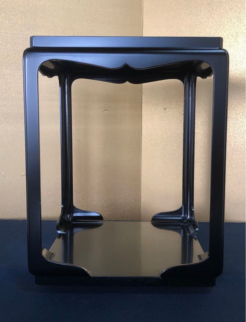 《R》茶道具 黒真塗 高麗卓 平安伊藤表正 作歴 共布 共箱 260209け1