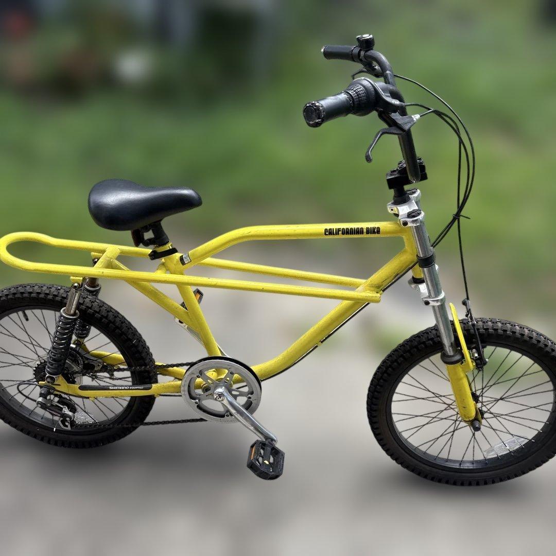 直接引き取りのみ　CALIFORNIA BIKE イエロー マウンテンバイク