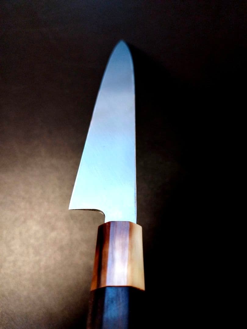 柳刃包丁　青本焼　尺　黒檀柄　未使用　本焼