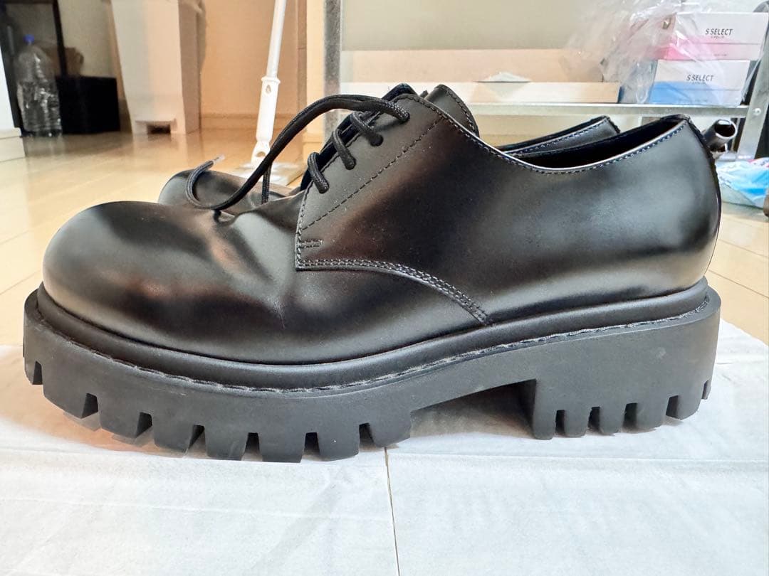 バレンシアガ　BALENCIAGA サージェント ダービー シューズ　厚底