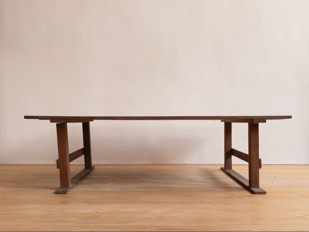 ローテーブル　幅 128.5㎝　M053　古家具　ビンテージ　アンティーク