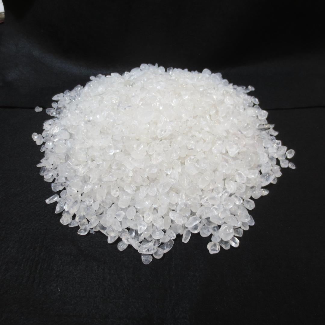 【本物】開運！ 大粒 天然水晶粒 4kg さざれ石 チップ 砂利 【送料無料】