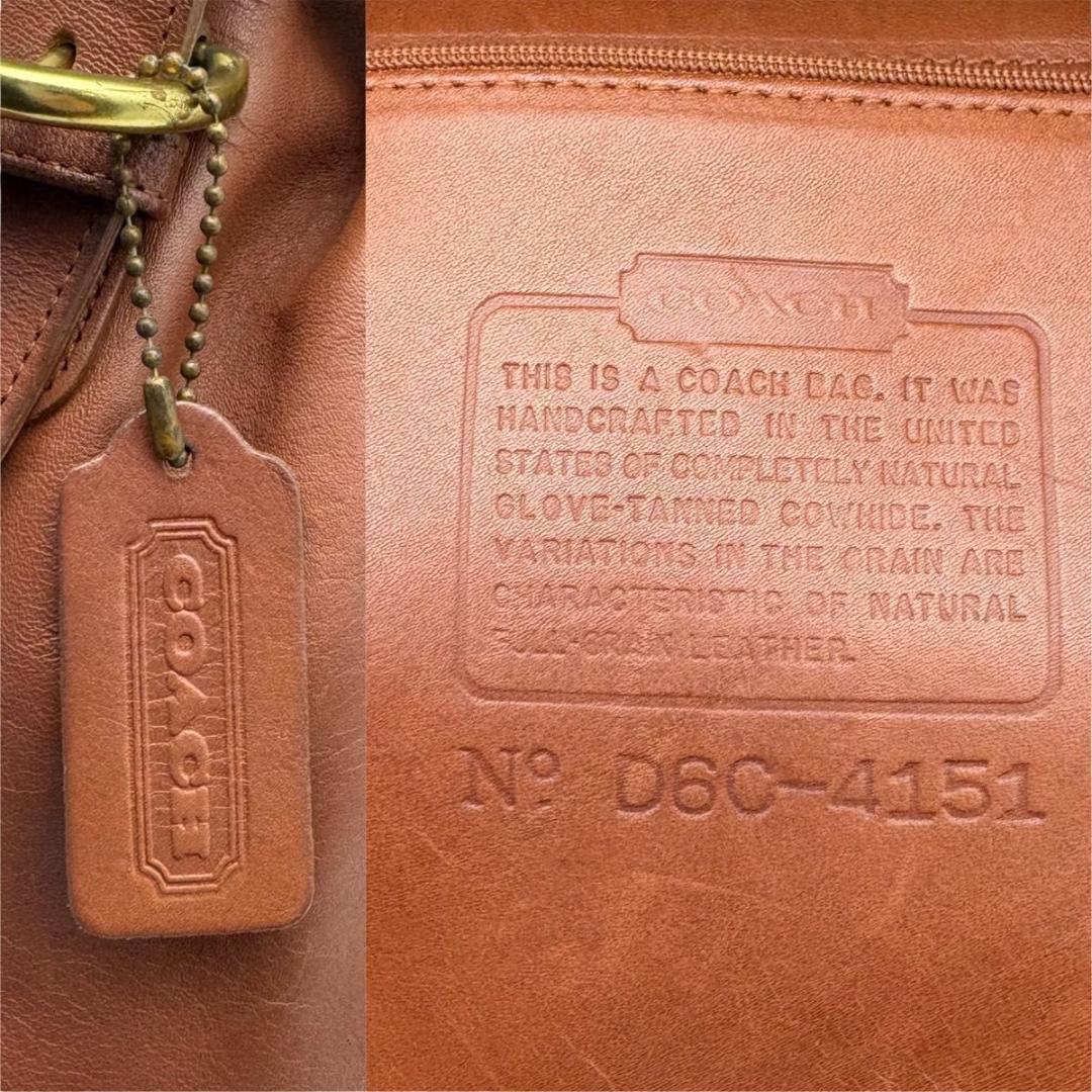 old coach オールドコーチ ショルダーバッグ 巾着型 レザー　ブラウン