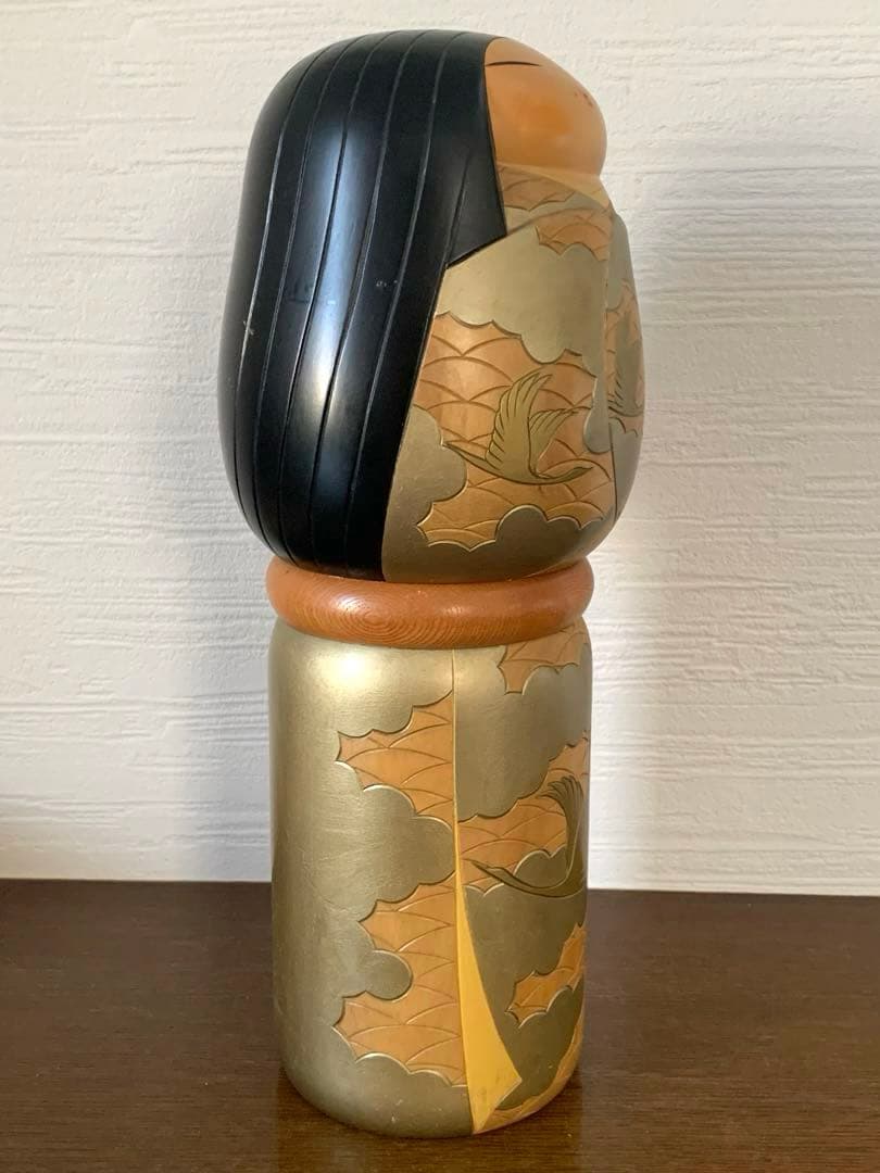 吉田多加志　創作こけし　「夕凪」　38cm