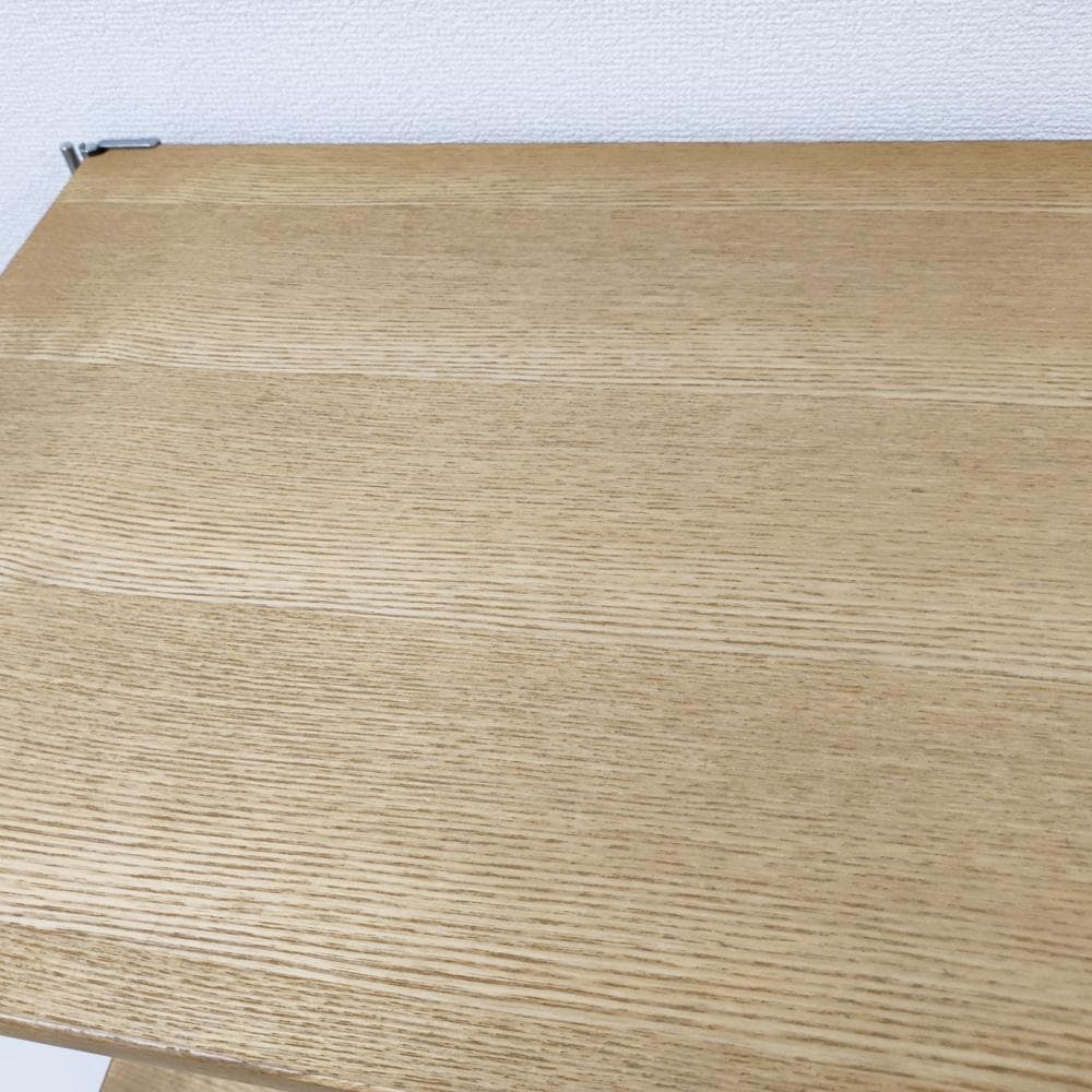 無印良品 ステンレスユニットシェルフ　オーク材棚セット　小　３段