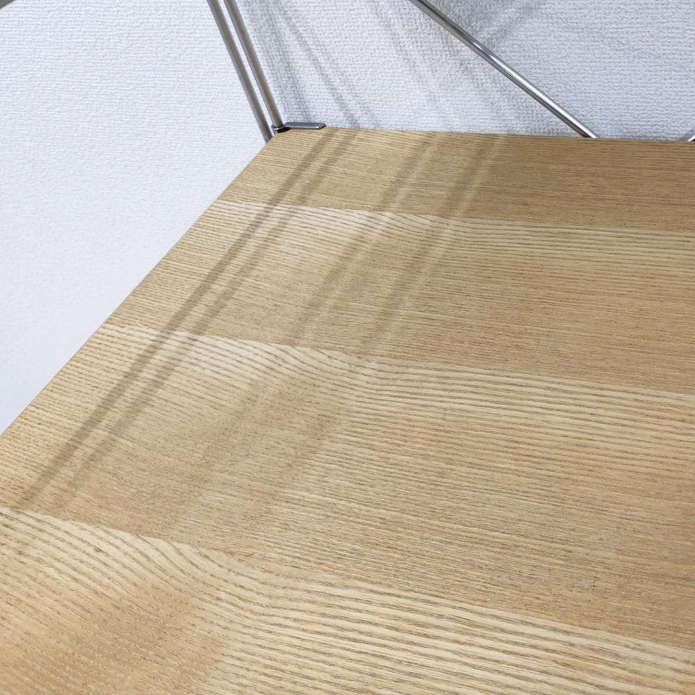 無印良品 ステンレスユニットシェルフ　オーク材棚セット　小　３段