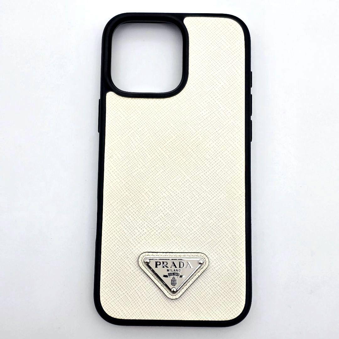 ✨美品✨PRADA iphone16proMAX ケース 三角ロゴ サフィアーノ