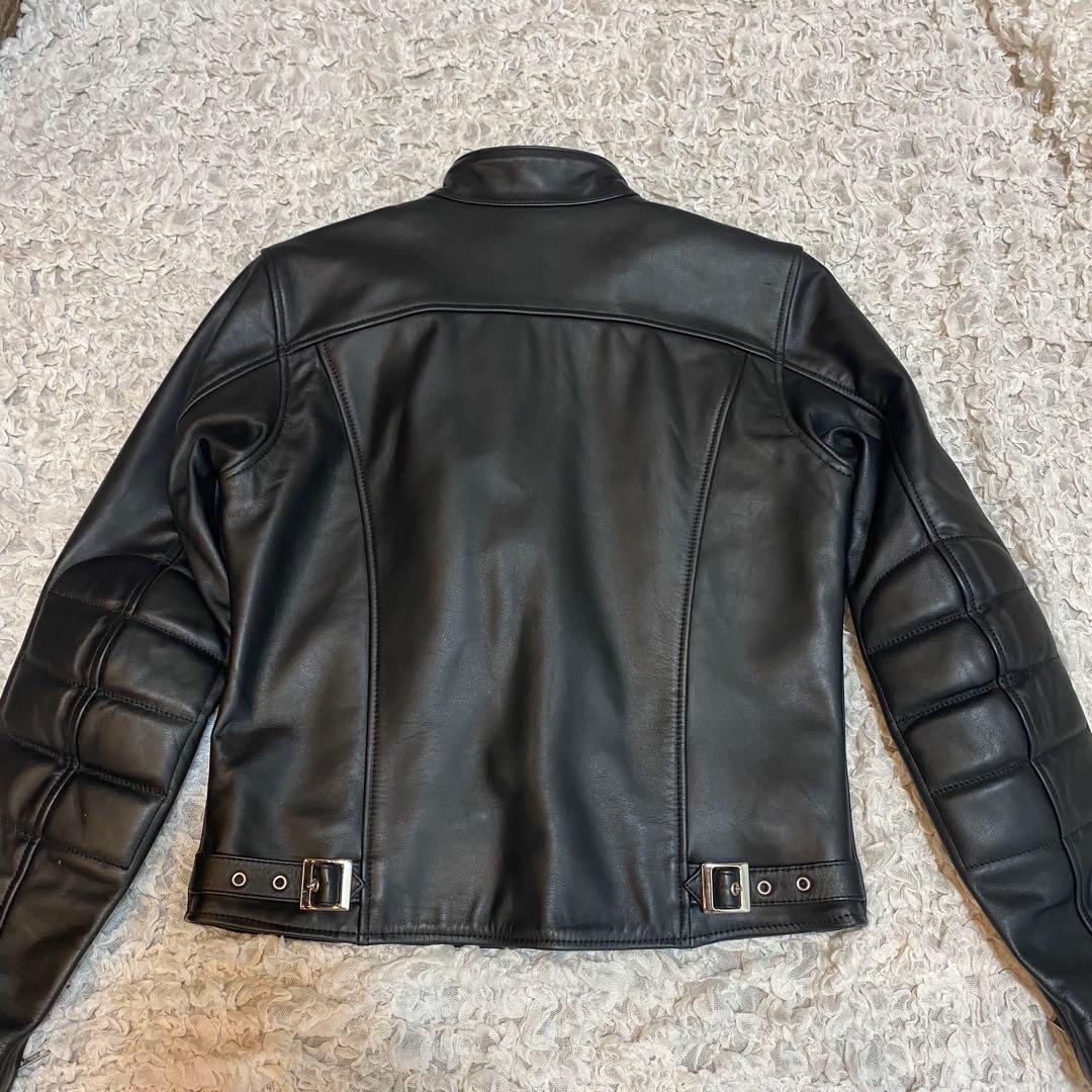 南海 レディース シングルライダースレザージャケット 牛革 11号