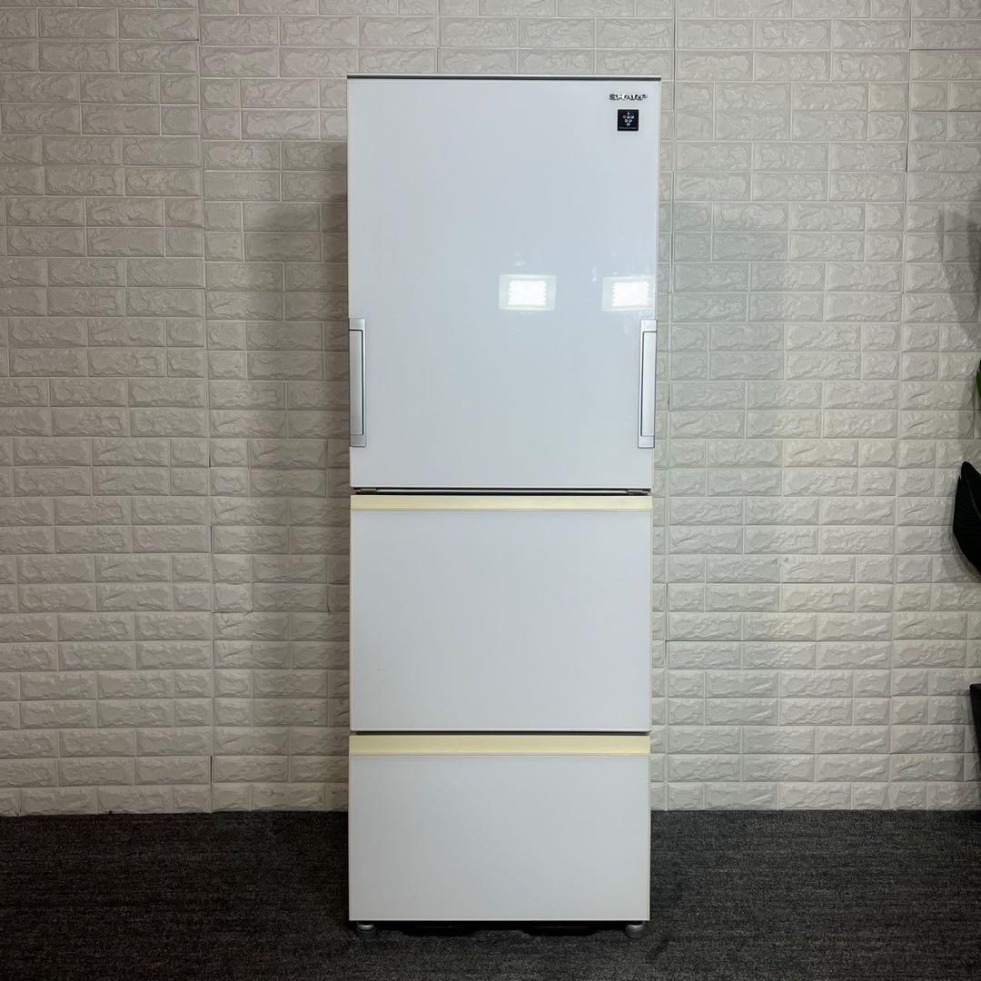SHARP プラズマクラスター 冷蔵庫 SJ-GW36D-W 356L A075