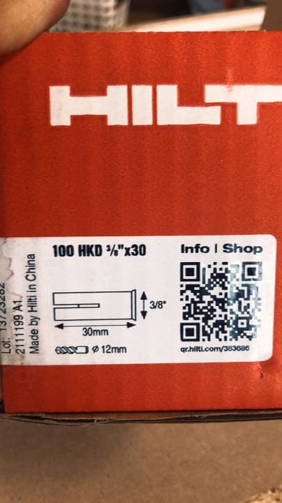 HILTI フラッシュアンカー