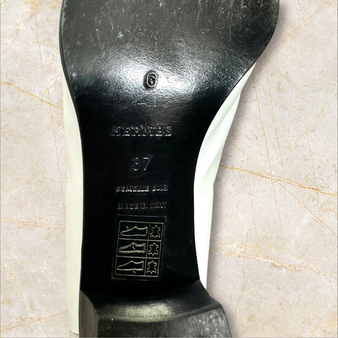 エルメス モカシンパリ ローファー ヒール 37 24cm