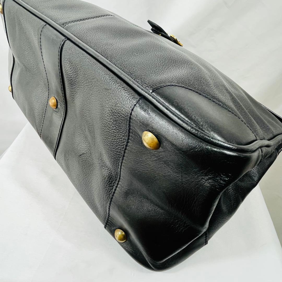 【レア】LONGCHAMP ロンシャン　レザー 　ビジネスバッグ　ボストンバッグ