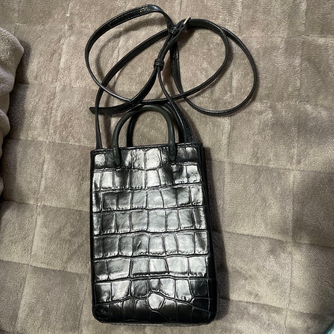 BALENCIAGA クロコ柄ショルダーバッグ‼︎使用感あり(>_<)