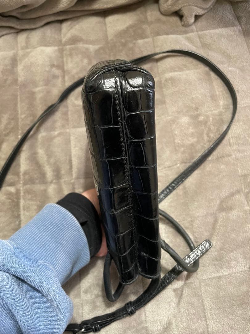BALENCIAGA クロコ柄ショルダーバッグ‼︎使用感あり(>_<)