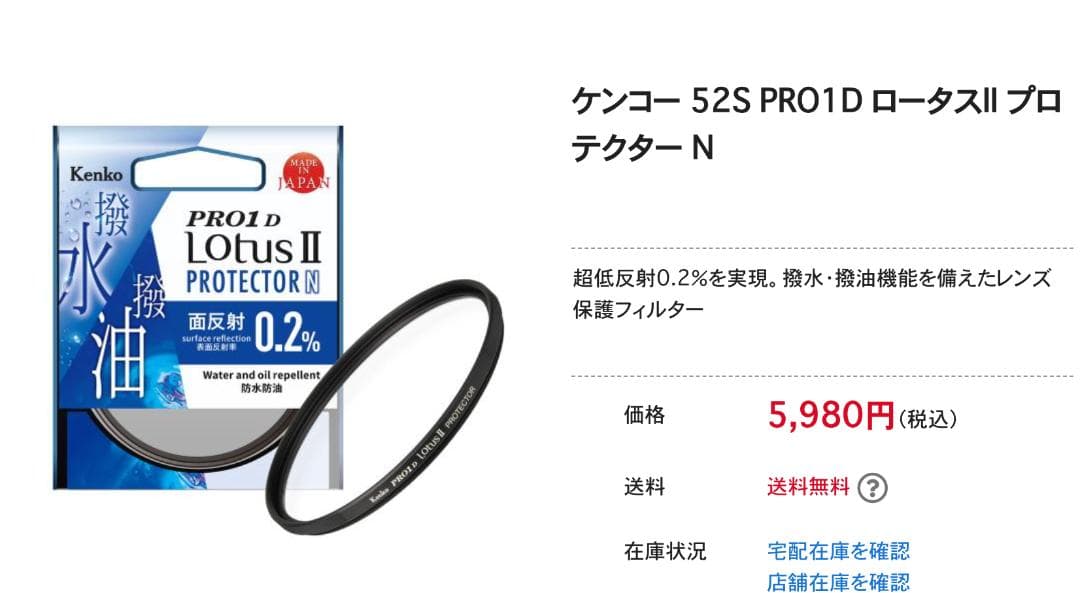 canon RF35mm F1.8 MACRO IS STM、保護フィルター付