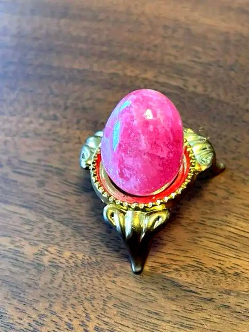 スイートホーム鉱山　インカローズ　ロードクロサイト　エッグ型　天然石　水晶　貴石