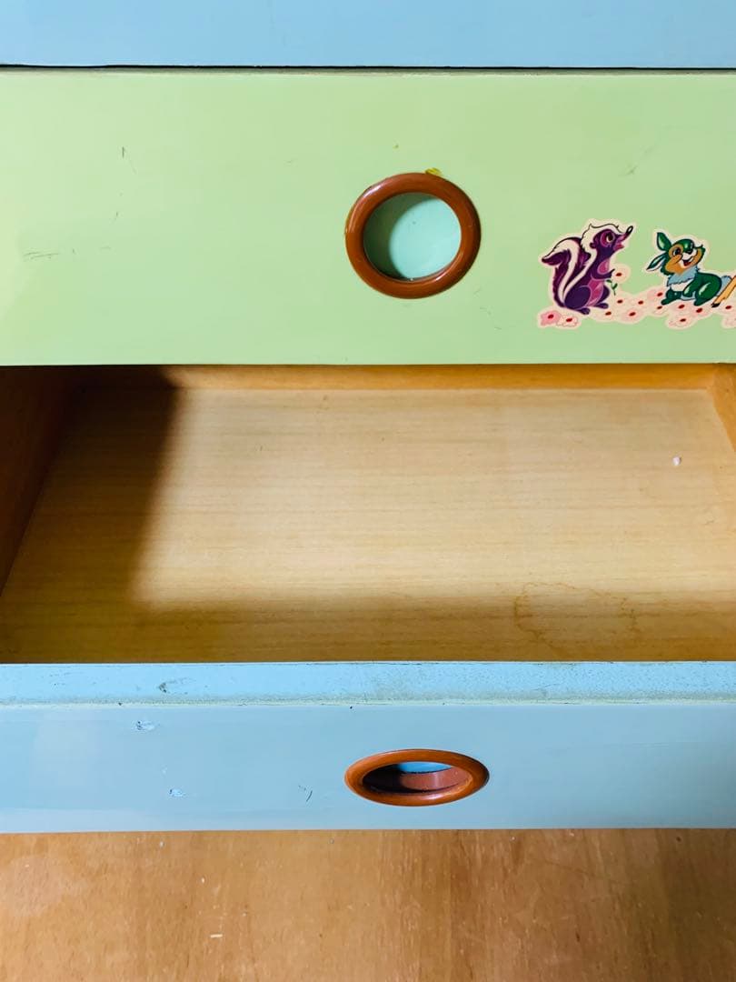 昭和レトロ アンティーク バンビ デザイン大容量タンス 当時物