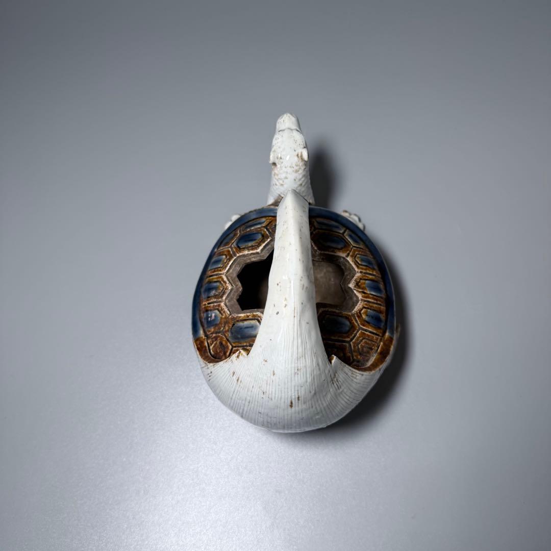 古伊万里　平戸焼　玄武形水注　江戸後期　箱付　オブジェ　愛らしい表情