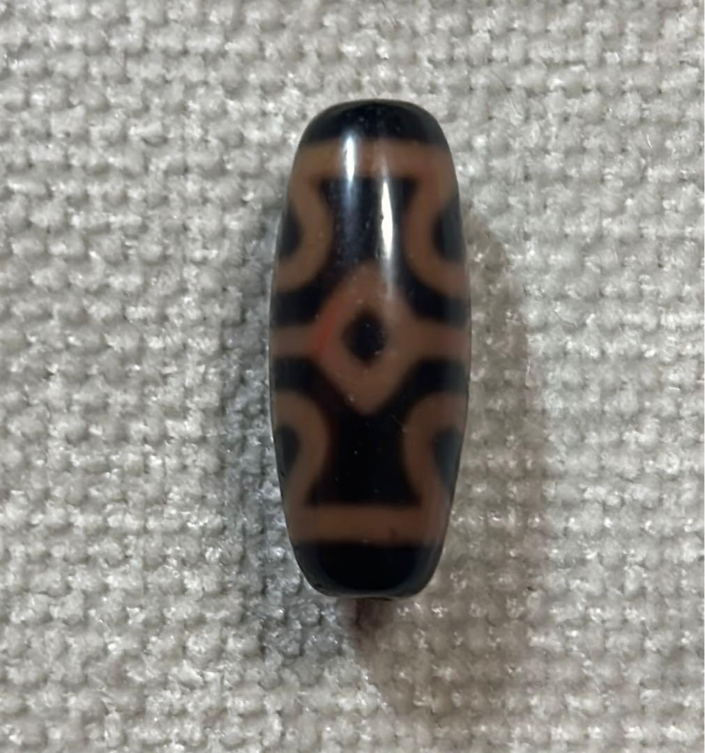 蓮花金剛天珠　／送料込　匿名発送／チベット　天珠　お守り