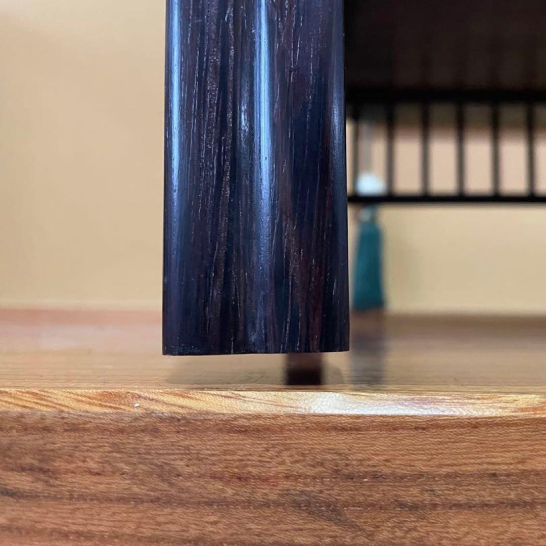 【唐木】鉄刀木（たがやさん)[高級] 花台 【訳あり品】盆栽台 ビンテージ品