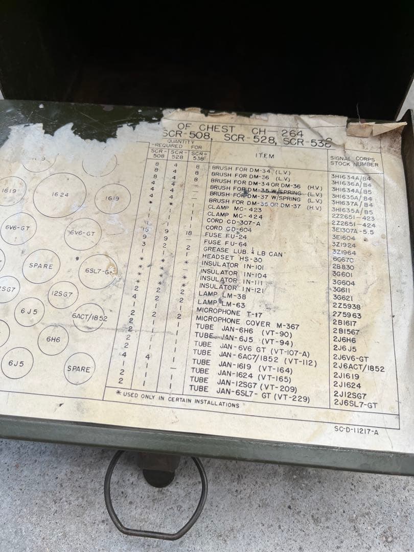 【antique】40年代 アメリカ軍 US.ARMY SIGNAL CORPS