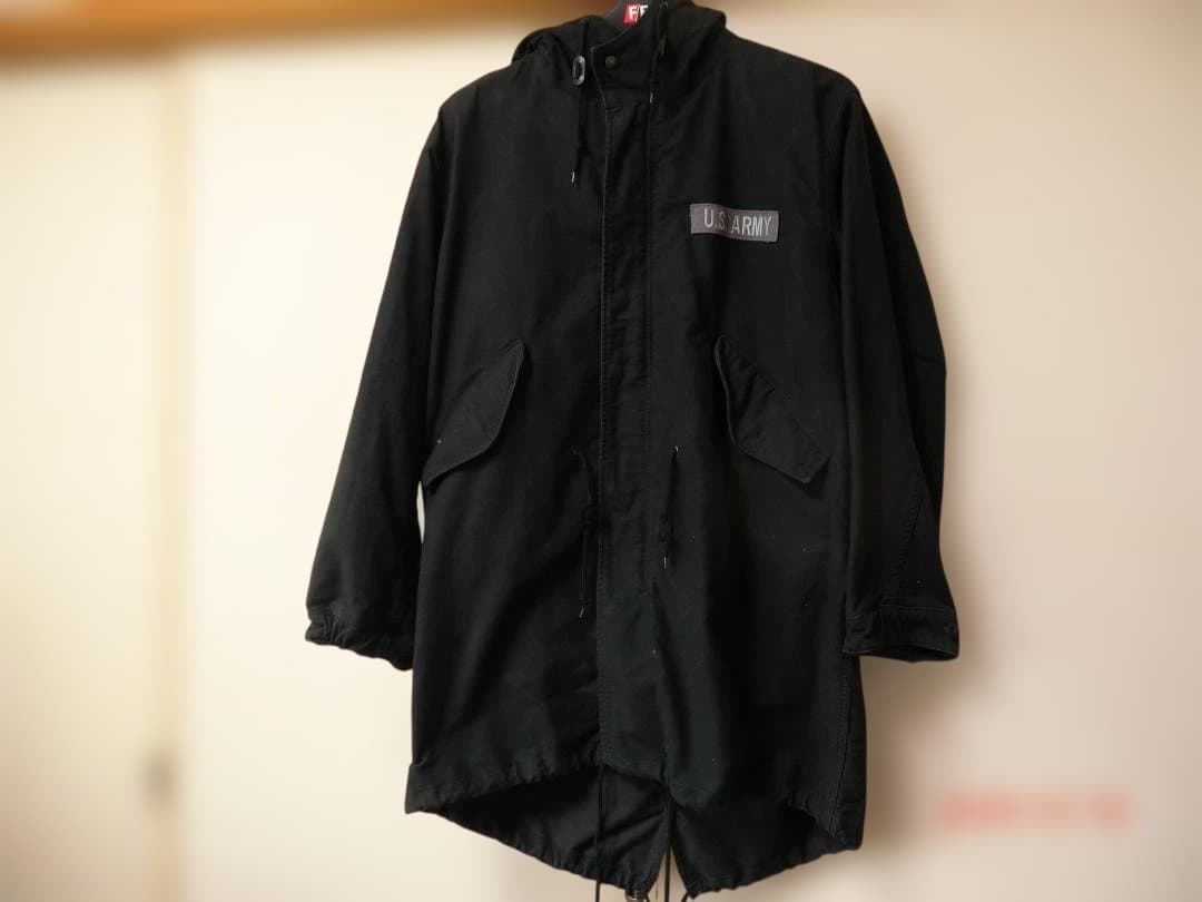 本日２３時まで専用です超レアAVIREX ブラックヘビーウエイト モッズコート